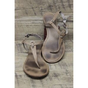 Frye Carson Leather Thong Slingback Sandals Women's Size 9M Summer Casual